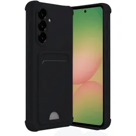 Newface Samsung Galaxy A17 5G Kelvin Kartvizitli Silikon - Siyah