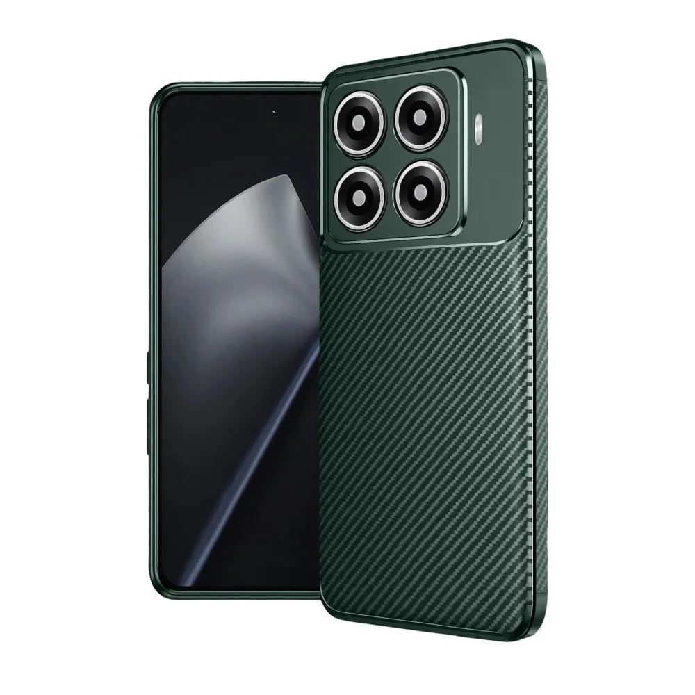 Newface Xiaomi Mi 15T Pro Auto Focus Karbon Kapak - Koyu Yeşil