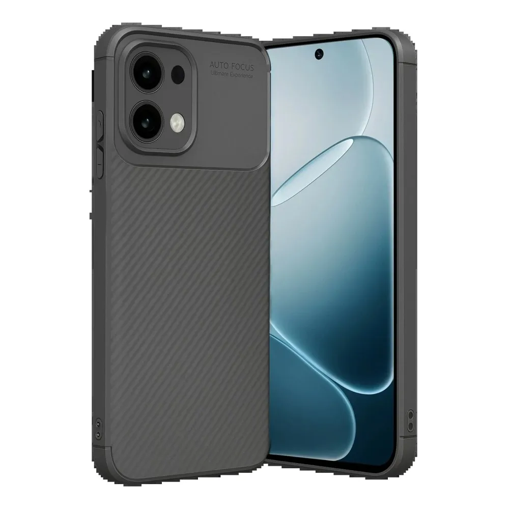 Newface Oppo A6 Pro 4G Auto Focus Karbon Kapak - Gri