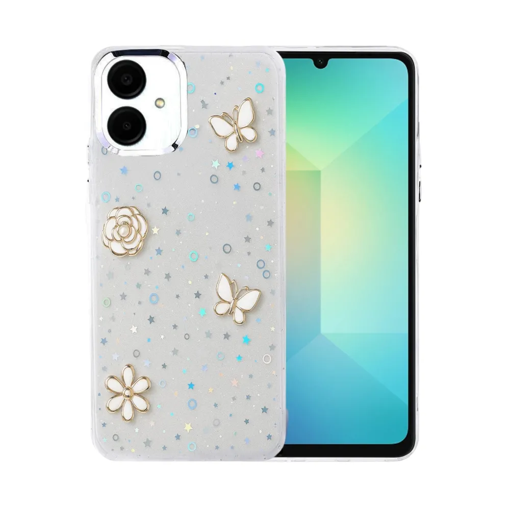 Newface Samsung Galaxy A06 Fiyonk Desenli Kapak - Desen 10