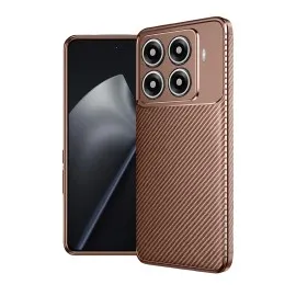 Newface Xiaomi Mi 15T Pro Auto Focus Karbon Kapak - Kahverengi