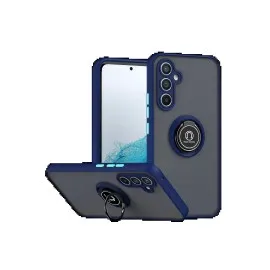 Newface Samsung Galaxy S25 FE Montreal Yüzüklü Silikon Kapak - Lacivert