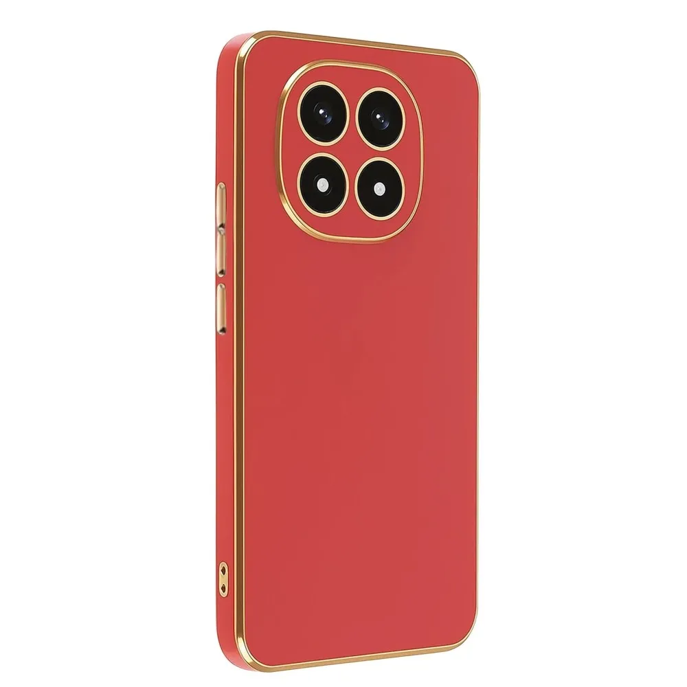 Newface Xiaomi Redmi Note 14 Pro 4G Kılıf Volet Silikon - Kırmızı