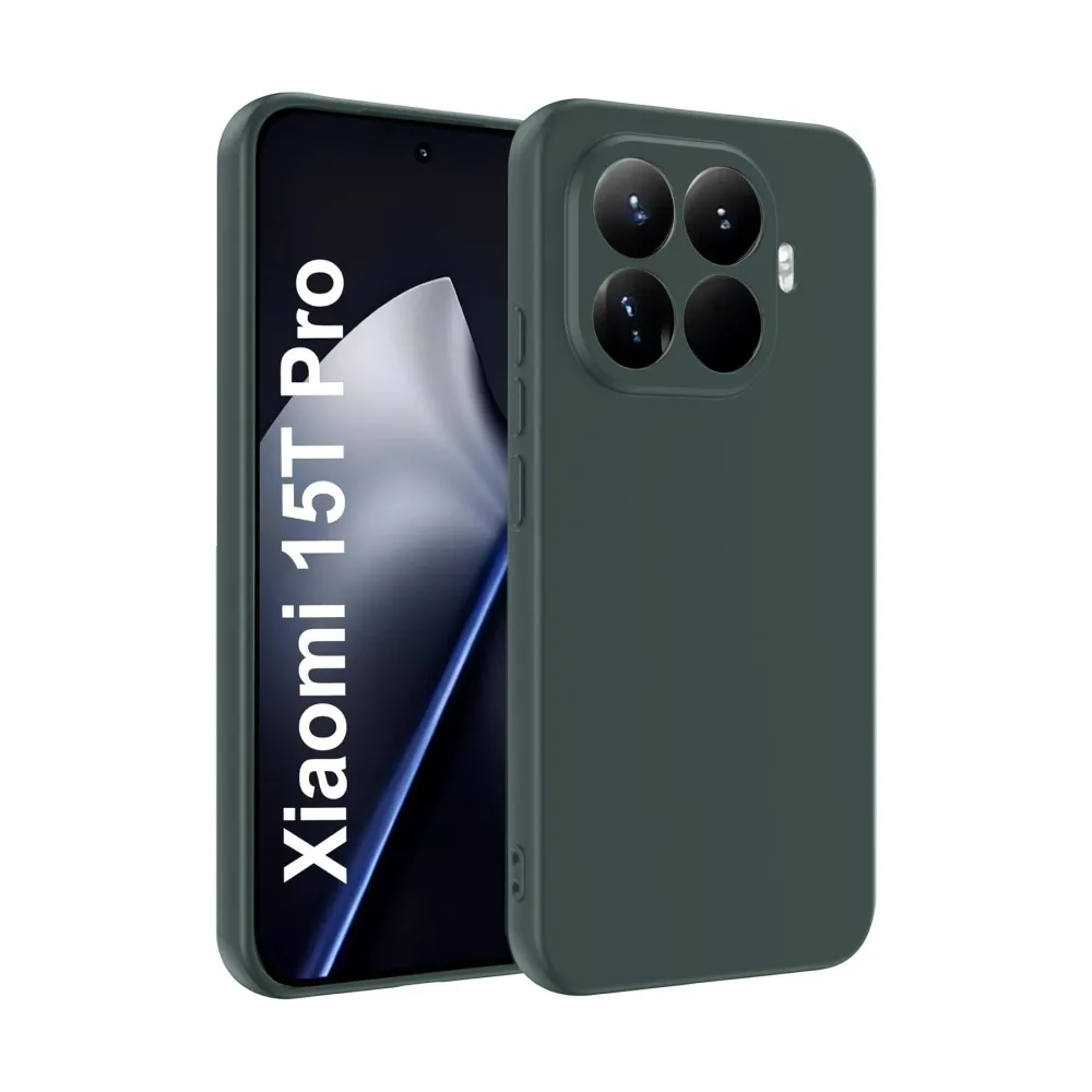 Newface Xiaomi Mi 15T Pro First Silikon - Koyu Yeşil