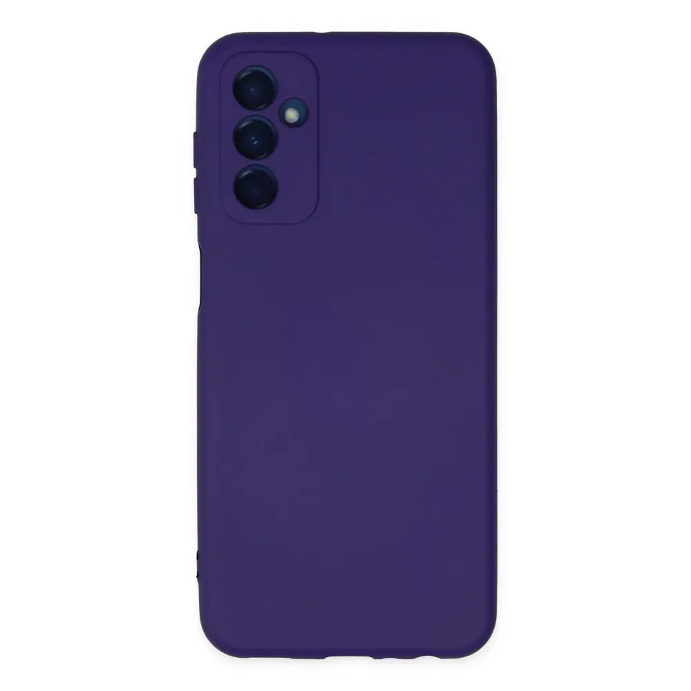 Newface Samsung Galaxy M23 Kılıf Nano Içi Kadife Silikon - Mor