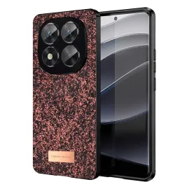 Onegif Xiaomi Redmi Note 14 Pro 5G Bright Simli Kapak - Derin Mor