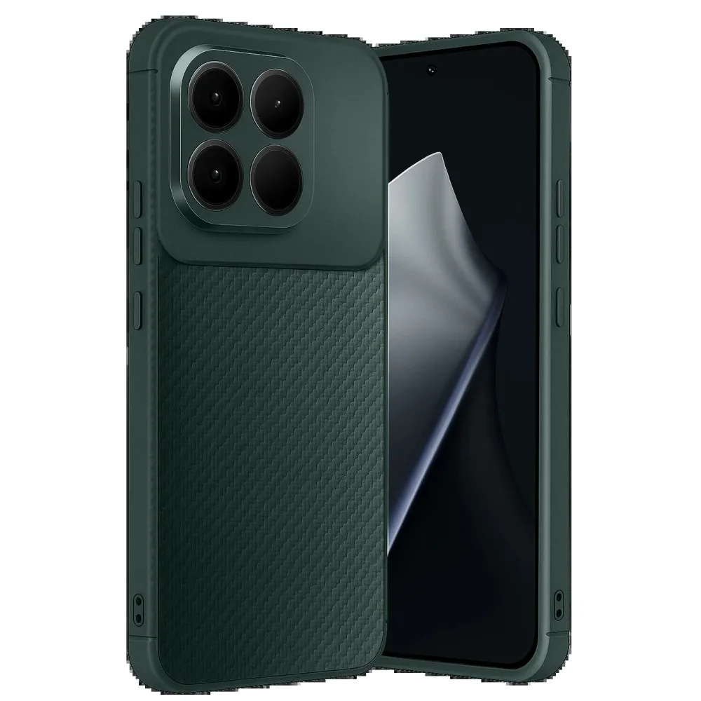 Newface Xiaomi Mi 15T Auto Focus Karbon Kapak - Koyu Yeşil