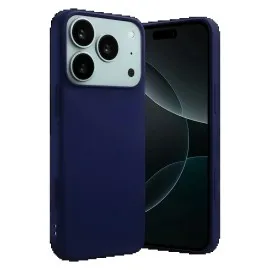 Newface Apple Iphone 17 Pro Nano Içi Kadife Silikon - Lacivert