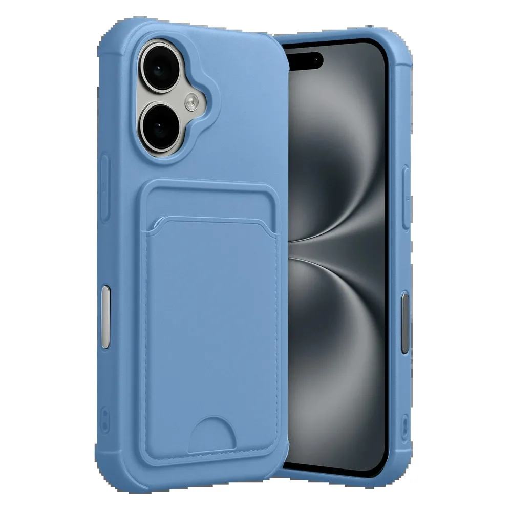 Newface Apple Iphone 17 Kelvin Kartvizitli Silikon - Mavi