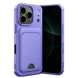 Newface Apple Iphone 17 Pro Kelvin Kartvizitli Silikon - Lila