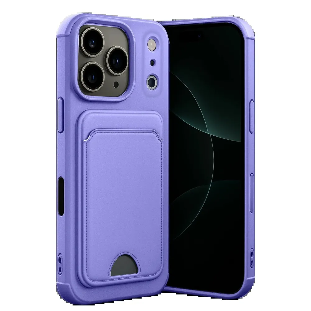 Newface Apple Iphone 17 Pro Max Kelvin Kartvizitli Silikon - Lila