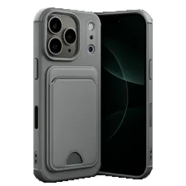 Newface Apple Iphone 17 Pro Max Kelvin Kartvizitli Silikon - Gri