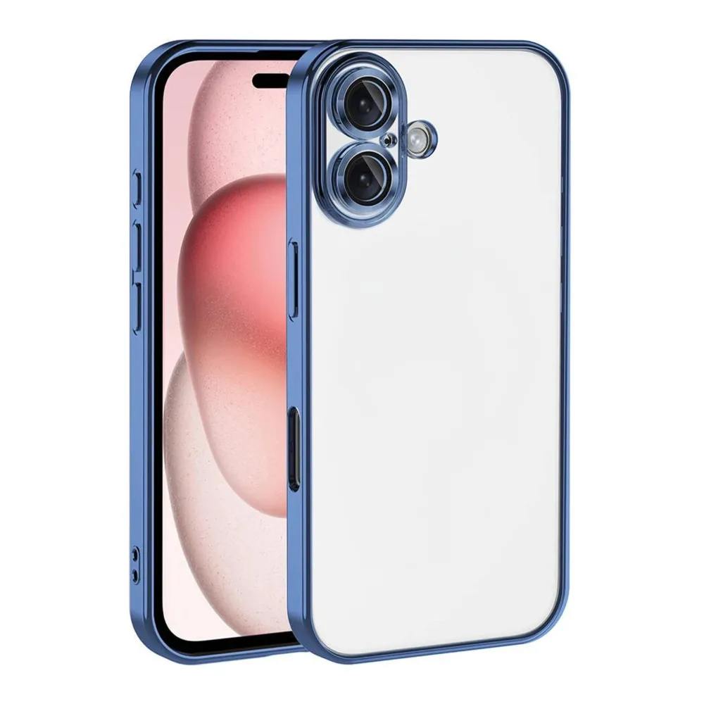 Newface Apple Iphone 17 Razer Lensli Silikon - Açık Mavi