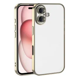 Newface Apple Iphone 17 Razer Lensli Silikon - Gold