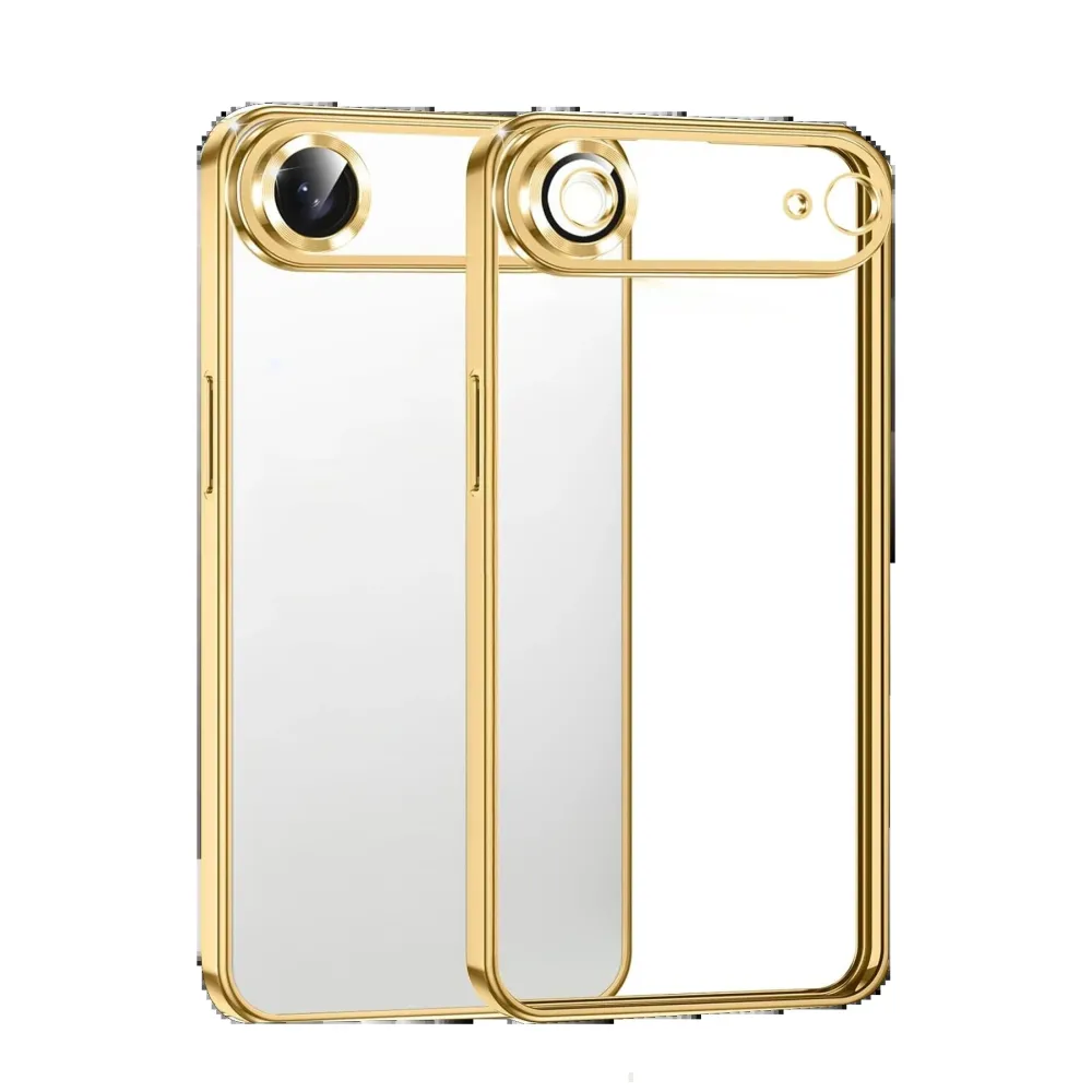 Newface Apple Iphone 17 Air Razer Lensli Silikon - Gold