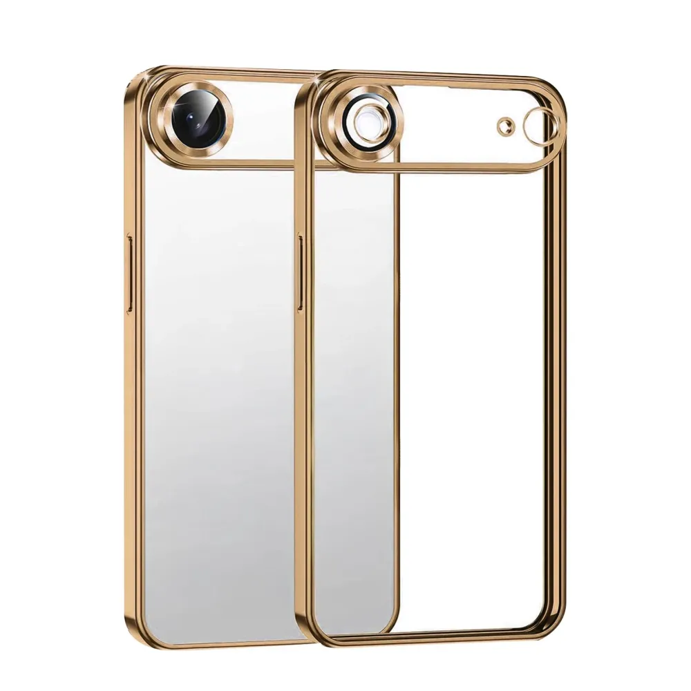 Newface Apple Iphone 17 Air Razer Lensli Silikon - Çöl Titanyum