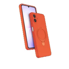 Newface Samsung Galaxy A07 4G Regal Magsafe Standlı Kapak - Turuncu