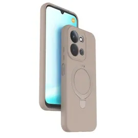 Newface Xiaomi Redmi 15C 4G Regal Magsafe Standlı Kapak - Çöl Titanyum