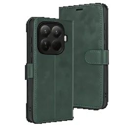 Newface Xiaomi Mi 15T Pro Trend S Plus Kapaklı Kılıf - Yeşil