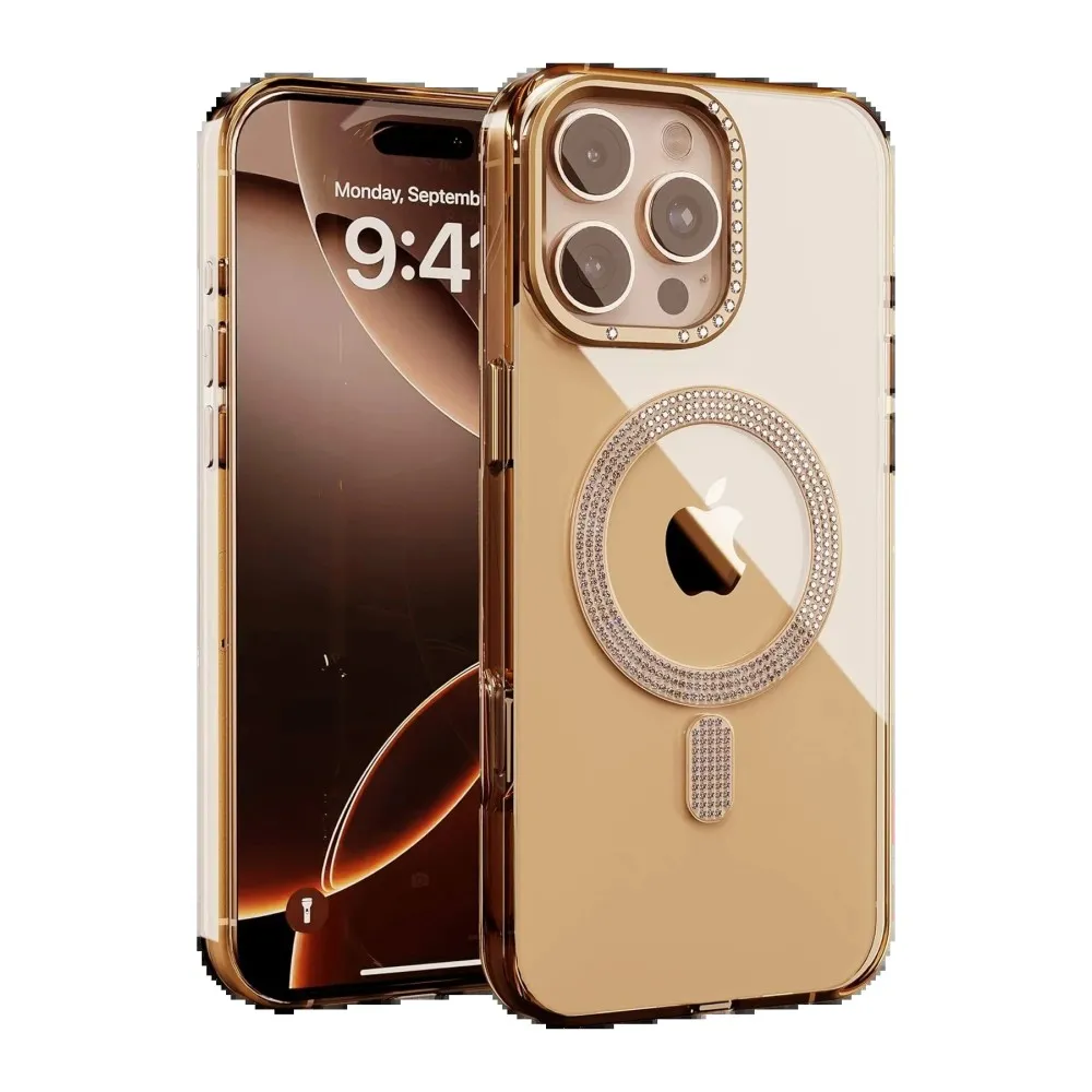 Joko Apple Iphone 16 Pro Max Tash Diamond Magsafe Kapak - Gold