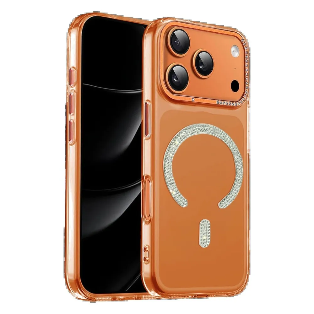 Joko Apple Iphone 17 Pro Tash Diamond Magsafe Kapak - Turuncu