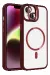 Joko Apple Iphone 15 Plus Remim Lensli Magsafe Standlı Kapak - Bordo