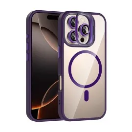 Joko Apple Iphone 16 Pro Remim Lensli Magsafe Standlı Kapak - Derin Mor