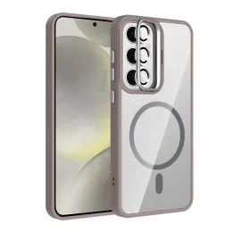 Joko Samsung Galaxy S24 Fe Remim Lensli Magsafe Standlı Kapak - Titan Gri