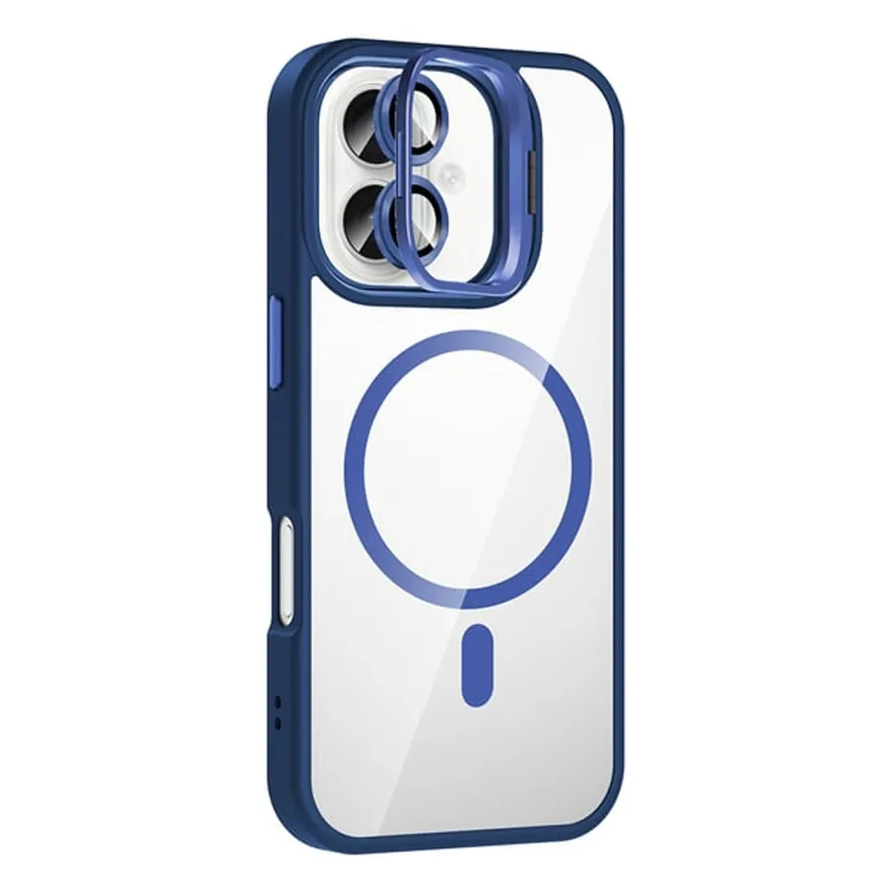 Joko Apple Iphone 17 Remim Lensli Magsafe Standlı Kapak - Lacivert