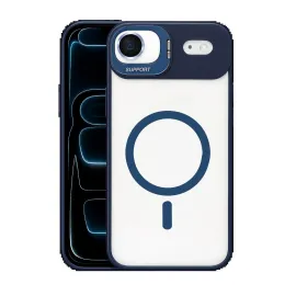 Joko Apple Iphone 17 Air Remim Lensli Magsafe Standlı Kapak - Lacivert