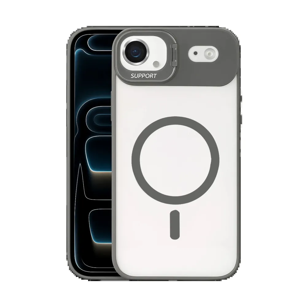 Joko Apple Iphone 17 Air Remim Lensli Magsafe Standlı Kapak - Titan Gri