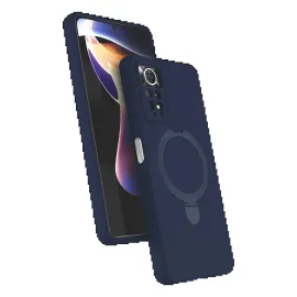Newface Xiaomi Redmi Note 12 Pro 4G Regal Magsafe Standlı Kapak - Lacivert