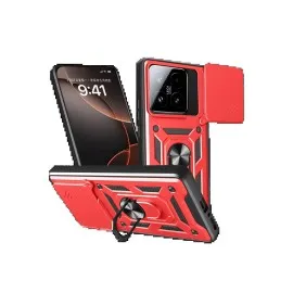 Newface Xiaomi Mi 15T Pars Lens Yüzüklü Silikon - Kırmızı