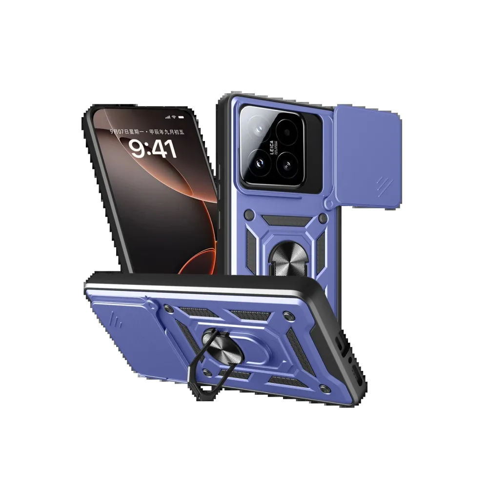 Newface Xiaomi Mi 15T Pars Lens Yüzüklü Silikon - Lacivert