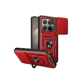 Newface Xiaomi Mi 15T Pro Pars Lens Yüzüklü Silikon - Kırmızı