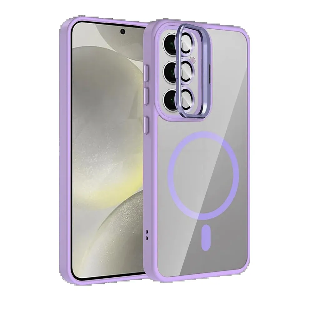 Joko Samsung Galaxy S25 Fe Remim Lensli Magsafe Standlı Kapak - Lila