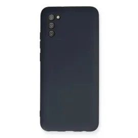Newface Samsung Galaxy A02S Kılıf Nano Içi Kadife Silikon - Lacivert