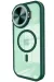 Newface Iphone 15 Pro Kılıf Teleskop Lens Magsafe Silikon Kapak - Koyu Yeşil