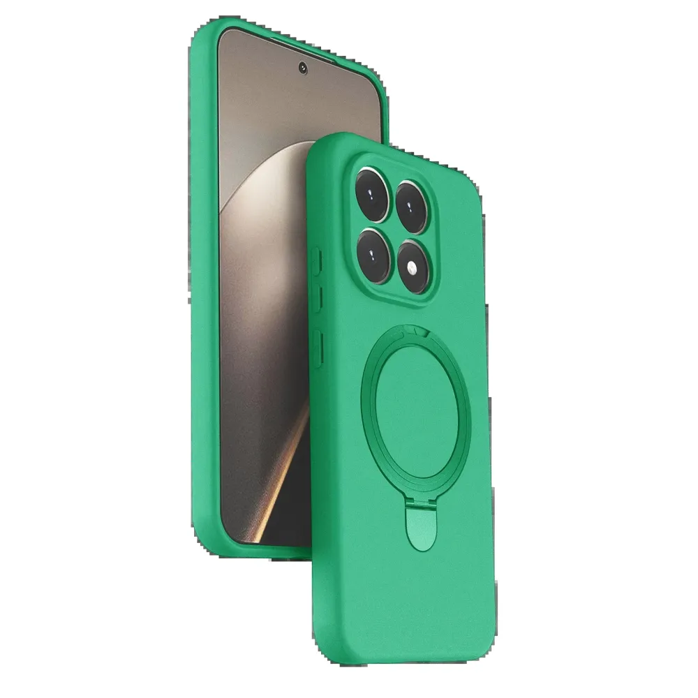 Newface Xiaomi Mi 15T Regal Magsafe Standlı Kapak - Yeşil