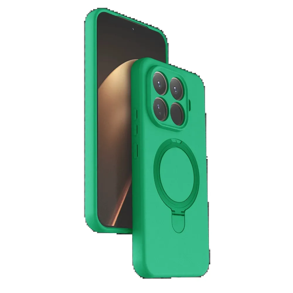 Newface Xiaomi Mi 15T Pro Regal Magsafe Standlı Kapak - Yeşil