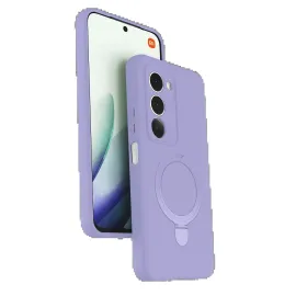 Newface Xiaomi Redmi 15 4G Regal Magsafe Standlı Kapak - Lila