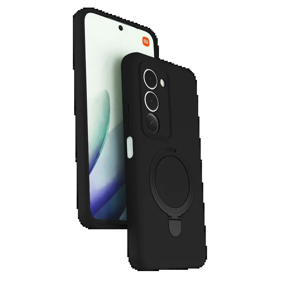 Newface Xiaomi Redmi 15 4G Regal Magsafe Standlı Kapak - Siyah