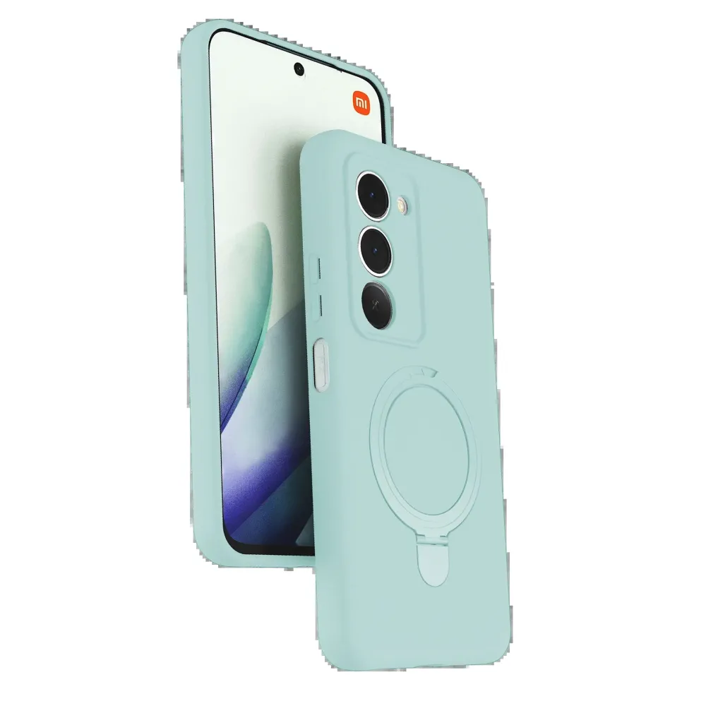 Newface Xiaomi Redmi 15 4G Regal Magsafe Standlı Kapak - Su Yeşili