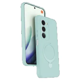 Newface Xiaomi Redmi 15 4G Regal Magsafe Standlı Kapak - Su Yeşili