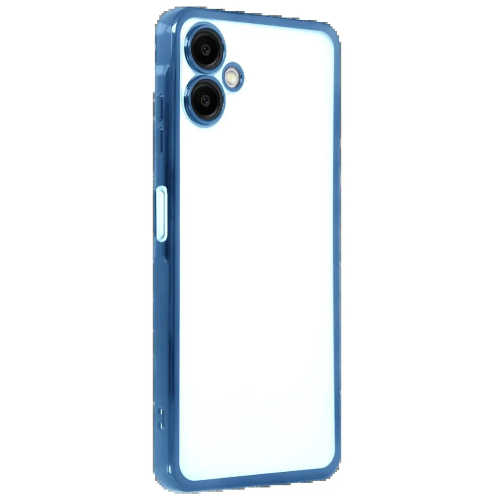 Newface Samsung Galaxy A07 4G Razer Lensli Silikon - Açık Mavi