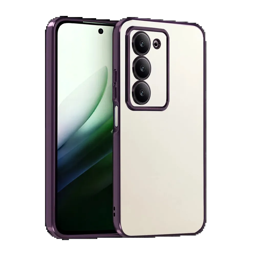 Newface Xiaomi Redmi 15 4G Razer Lensli Silikon - Mor