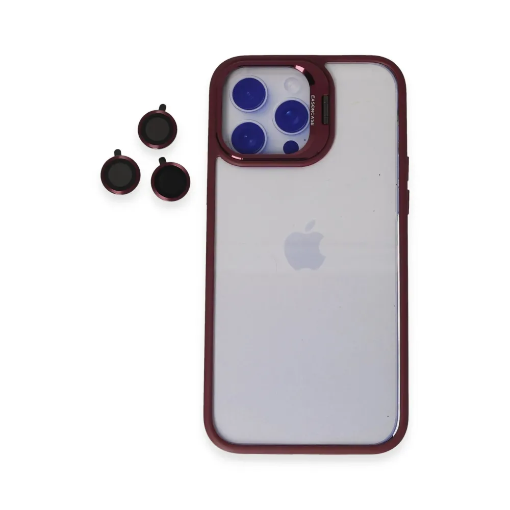 Joko Iphone 14 Pro Kılıf Roblox Lens Standlı Kapak - Bordo