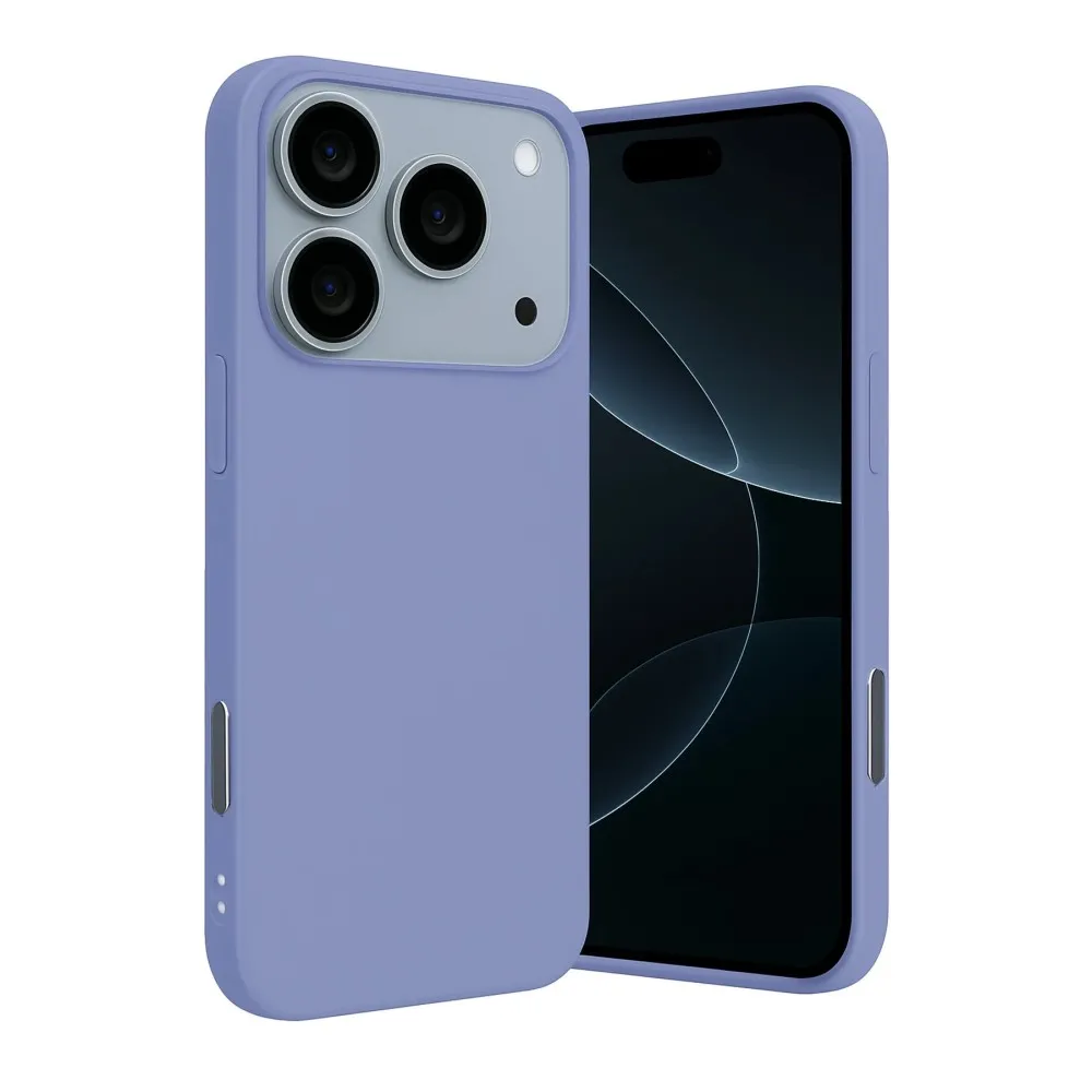 Newface Apple Iphone 17 Pro Max Nano Içi Kadife Silikon - Lila