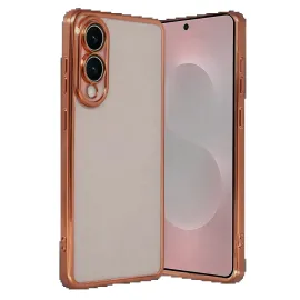 Newface Samsung Galaxy S25 Edge Razer Lensli Silikon - Çöl Titanyum