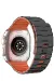 Newface Apple Watch Ultra 49Mm Wowen Kordon - Siyah-Turuncu